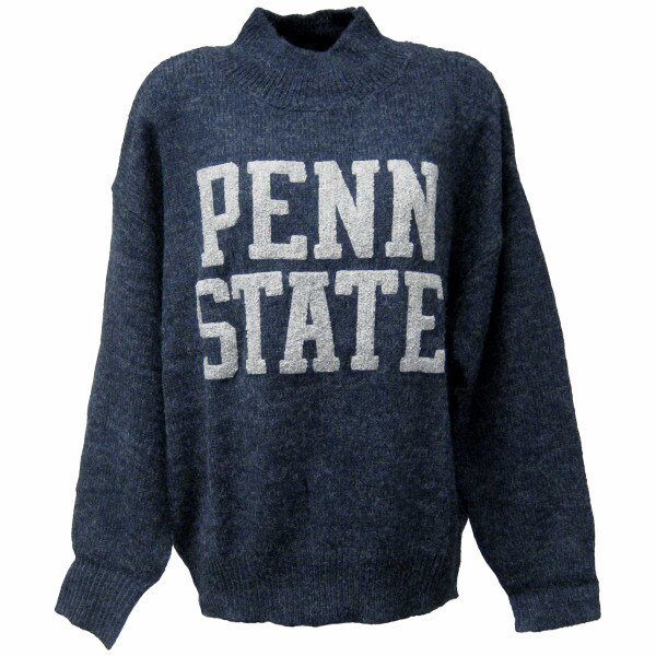 women's navy turtleneck sweater with large Penn State